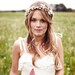 rustic flower bridal crown (adjustable) 'adeline'