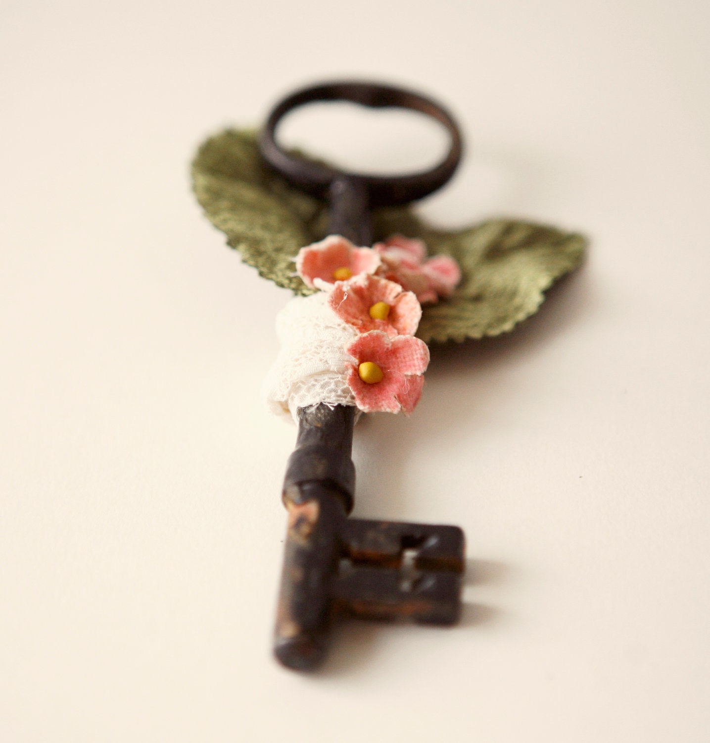 secret garden - embellished antique key
