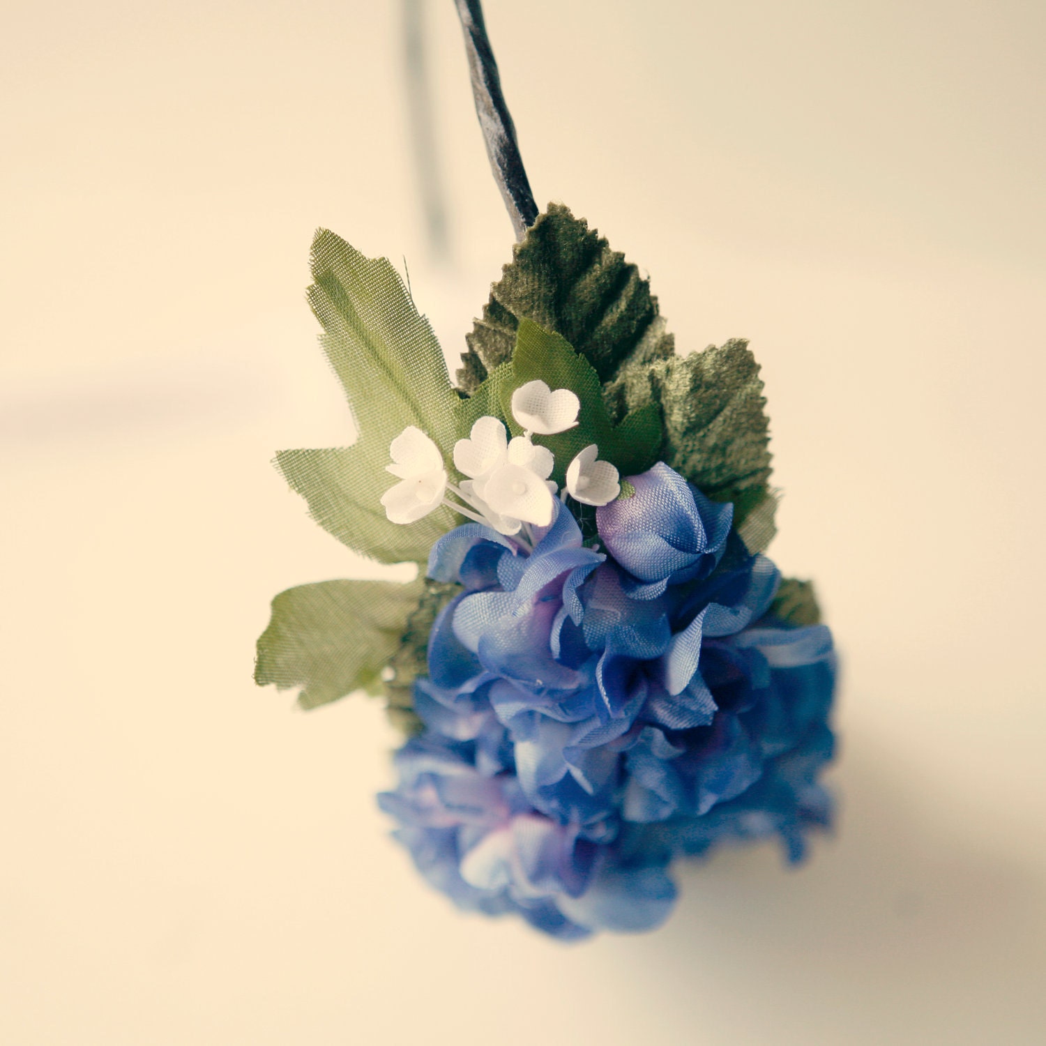 purple flower hair band 'DELPHINIUM' bridal headpiece, weddings