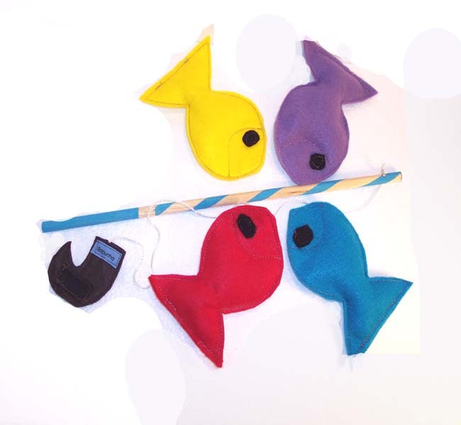 Felt Fishing Game Eco-friendly  Montessori Toy - READY MADE