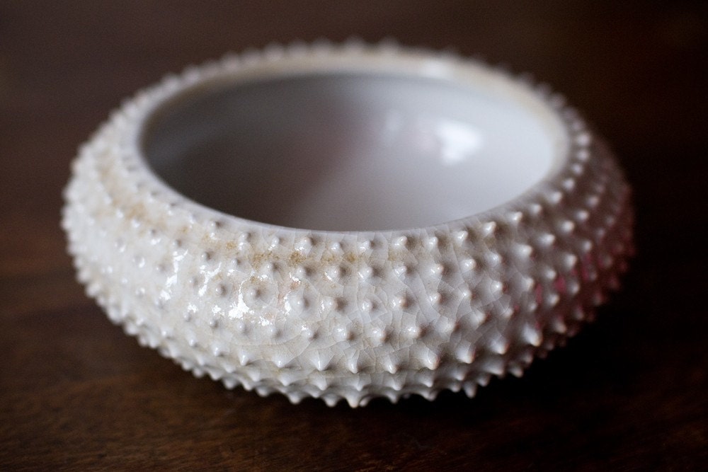 SALE Porcelain Urchin Bowl, Medium