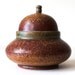 Rust Red Trinket Jar, Stoneware