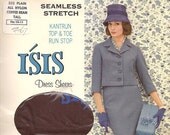 SALE 60s Isis Seamless Coffee Bean Nylons Stockings, 10 Tall - Vintage Lingerie