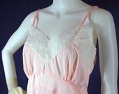 SALE 50s Petal Pink Charmode Full Slip Dress, 34 - Vintage Lingerie