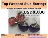TUTORIAL - Top Wrapped Stud Earrings