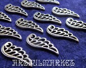12 Antique Silver Filigree Wings on Etsy (CM-MA-10167-AS)