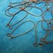 48..Long Drop Antique Copper Kidney Ear Wires