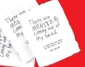 There Are Monsters Coming out of my Head - art zine by 9 year old Gef Rice
