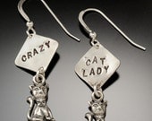 Crazy Cat Lady earrings