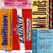Digital Collage - Retro - Vintage - Paper Candy Wrappers Collage - Mixed Media Supplies - ACEO - ATC - Altered Art