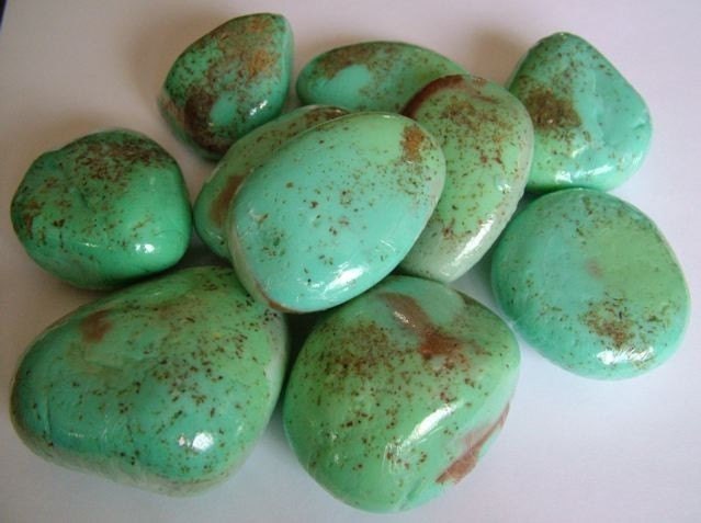 3 oz. Soap / Tumbled Turquoise Rock Soap