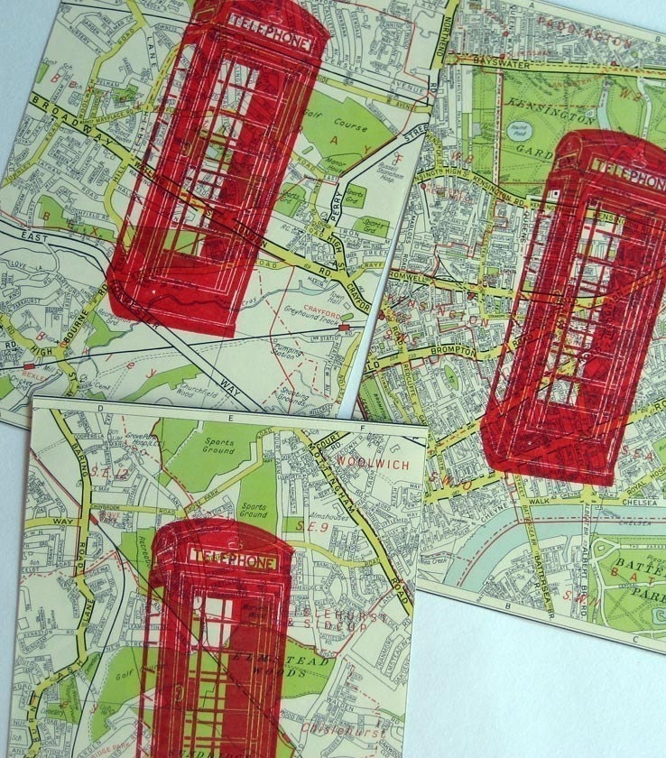Red Telephone Box - art print