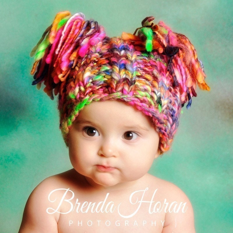 NEWBORN Photography Prop - Baby Knit Hat - Twin Props