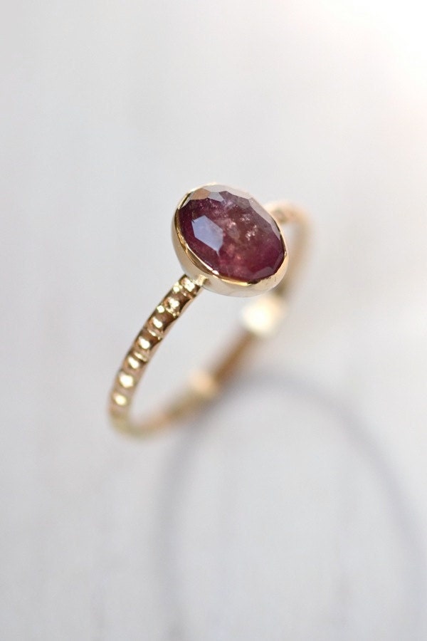 14kt Recycled Gold Tourmaline Ring