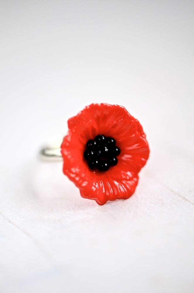 FIVE DOLLAR SALE Poppy Ring