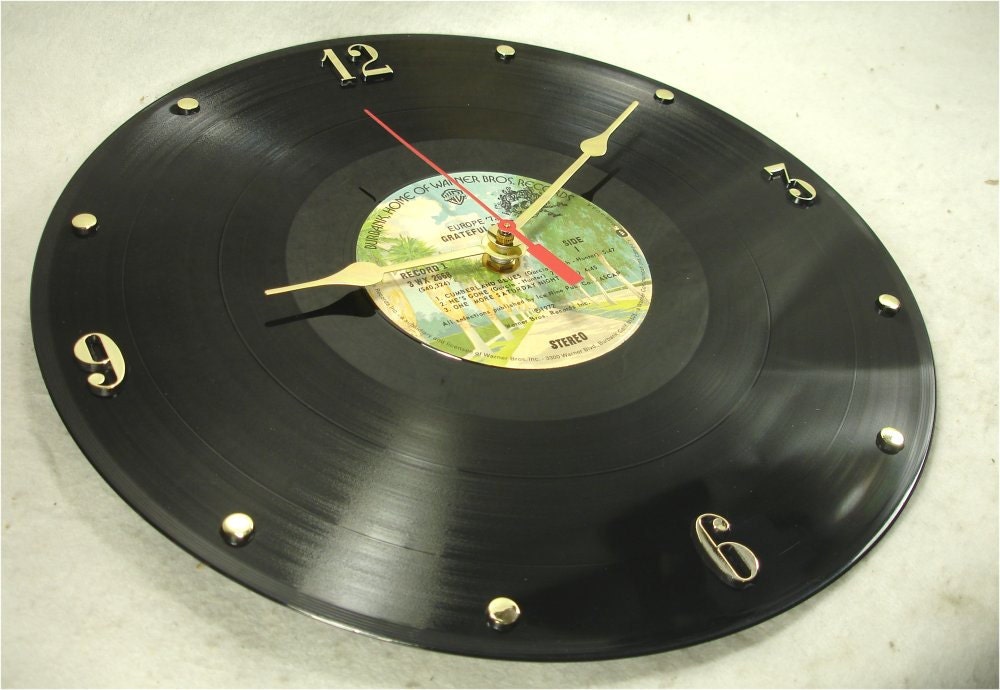 GRATEFUL DEAD Europe '72 - Recycled Record Clock