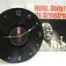 LOUIS ARMSTRONG Hello Dolly - Recycled Record Clock w/Album Jacket