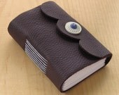 Miss Violet Gets The Blues, A Leather Button Up Journal