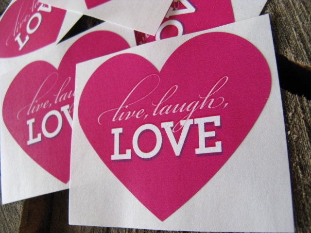 50 Heart Shaped Wedding or Shower Stickers