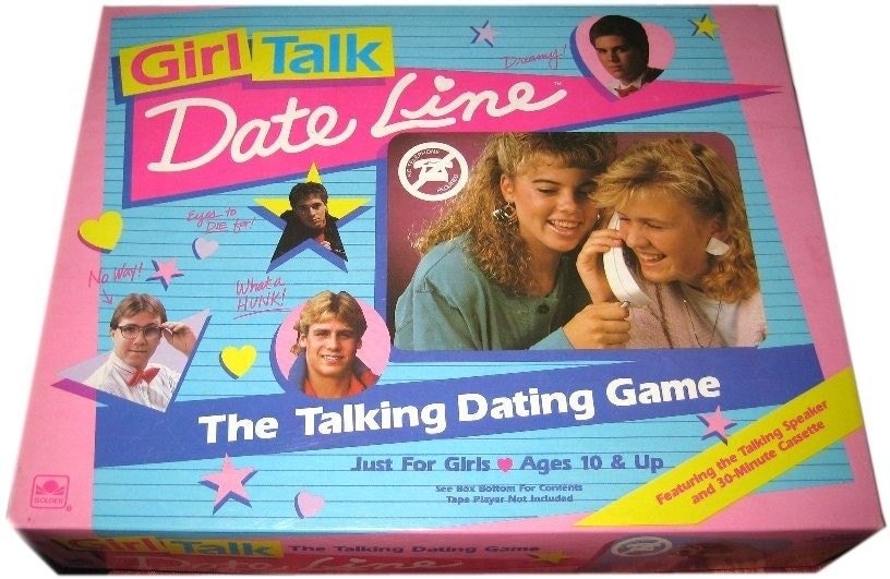 Vintage 1989 GIRL TALK Date Line Board Game by vintagewarehouse