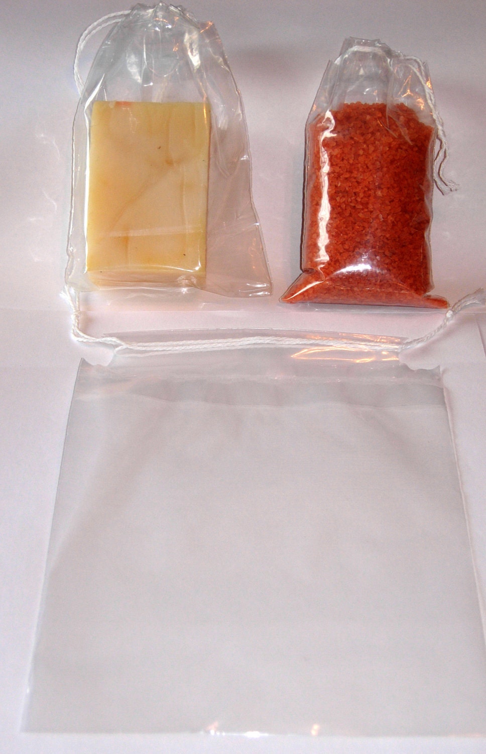 Plastic drawstirng bag 6x8 inches 25 count