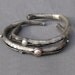Silver Anti Clastic White Pearl Cuff