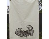 Tea towel - Bears tea party