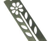 6 Pcs Antique Silver Brass Flower Silhouette Pendant 908