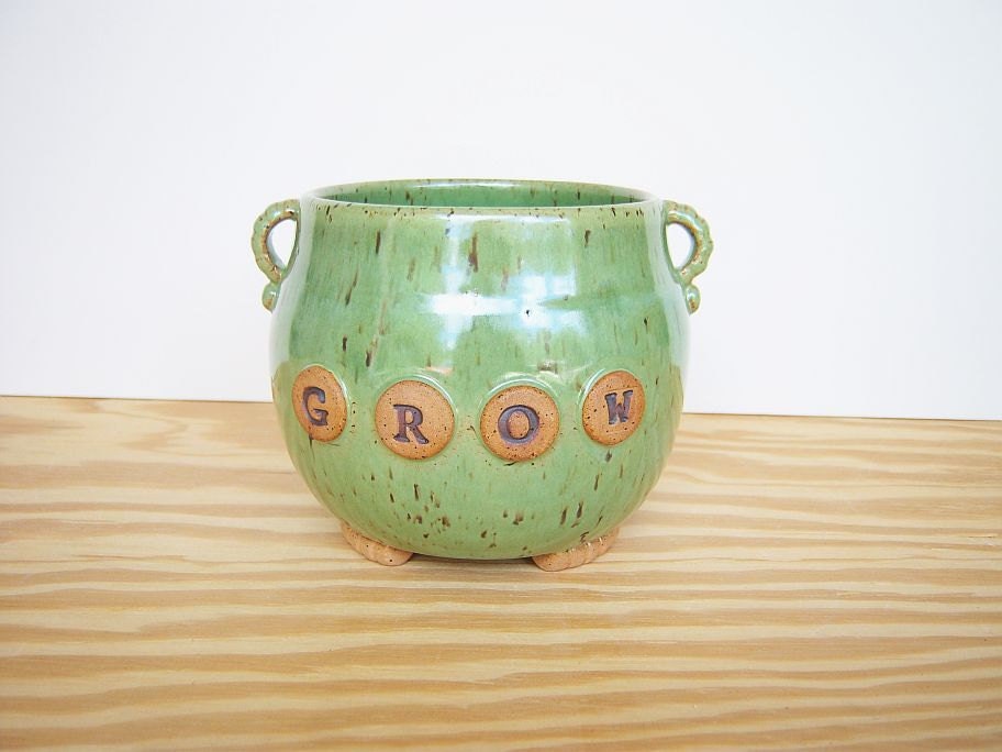Green Planter Pot - Grow