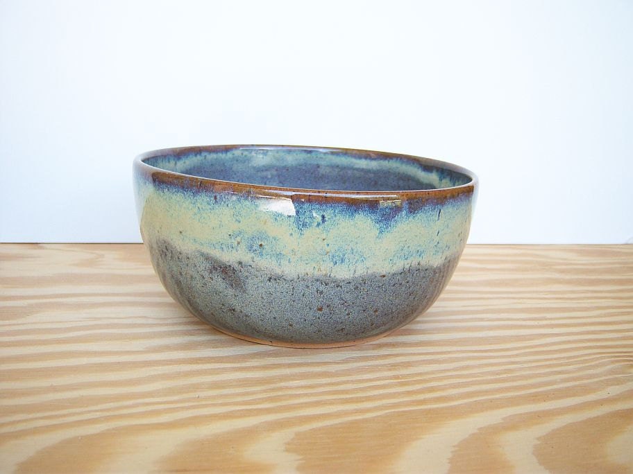 Ceramic Serving Bowl in Fog Glaze