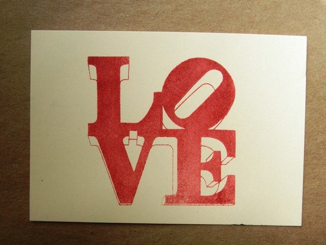 Philadelphia Love statue clear polymer rubber stamp