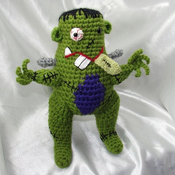 Special Edition FrankenGerbil Crocheted Amigurumi Doll