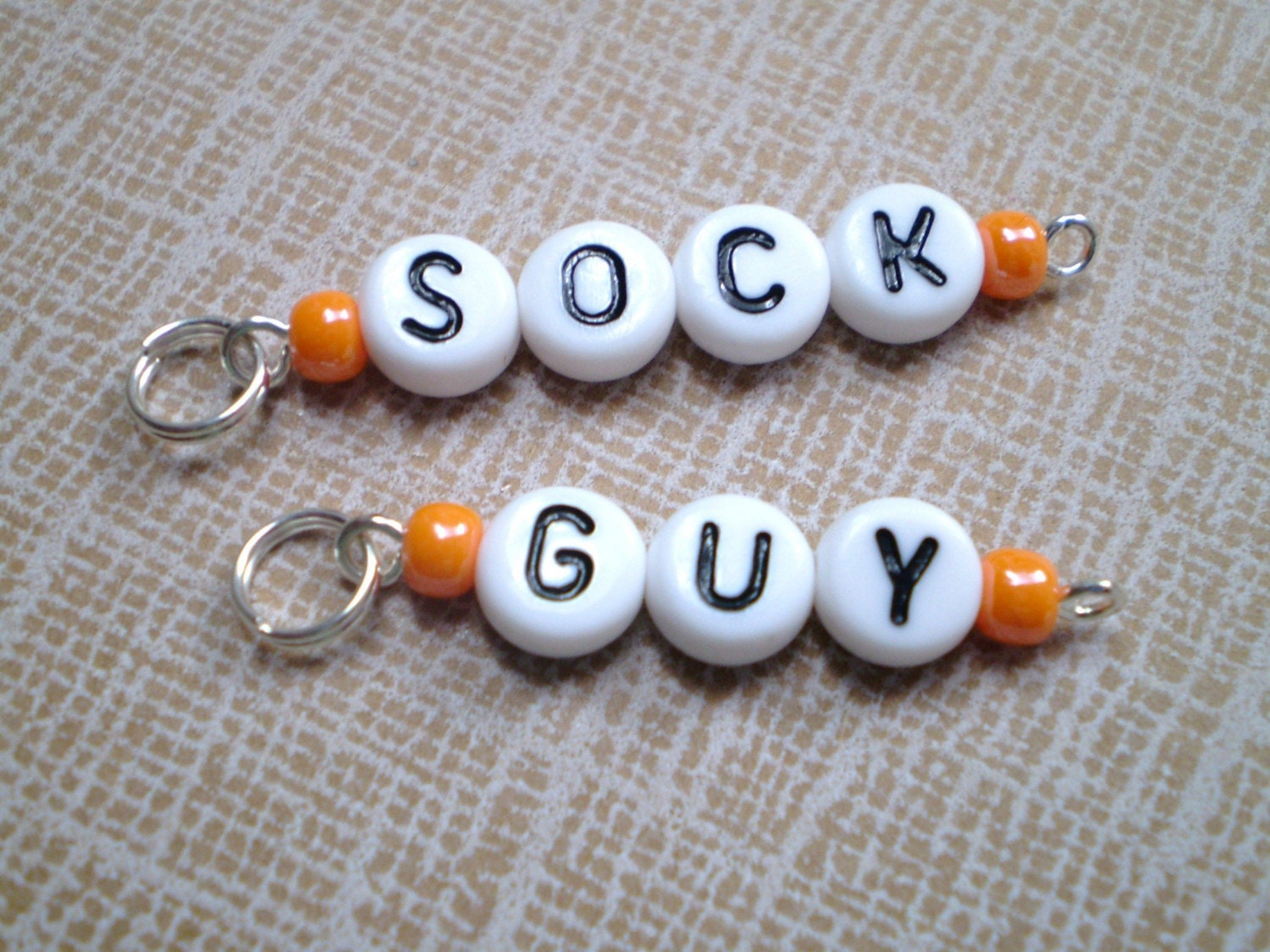 SAVE 25% and help save our LYS: Sock Guy or Gal Stitch Markers for Knit or Crochet with many styles and colors available