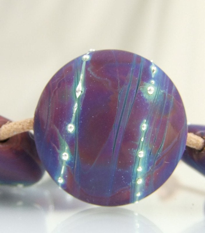 Etched Lampwork Bead Set