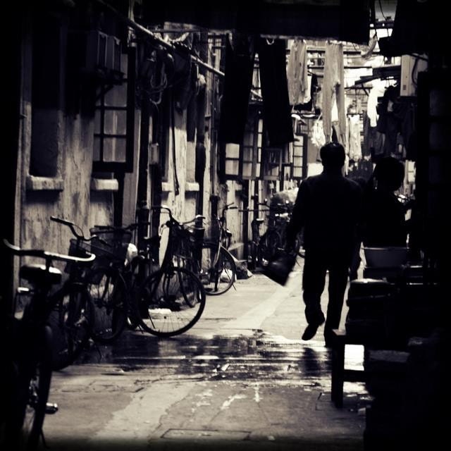 OLD SHANGHAI - one 8 x 8 fine art photography print (Going Home, Shanghai, China)