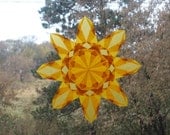 Gold 8 Point Window Star Suncatcher