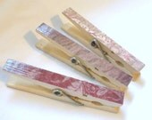 3 Decorative Clothespin Clip Set