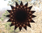 Brown Mandala Window Star