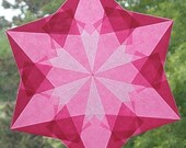 Pink 6 Pointed Waldorf Window Star