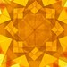 16 Point Gold Window Star with 8 Sided Yellow Star Suncatcher
