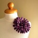 Chrysanthemum in Purple Shades - Felt Flower Brooch -- Hand felted wool