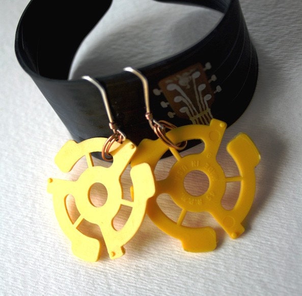 45 RPM Spindle Adaptor Earrings