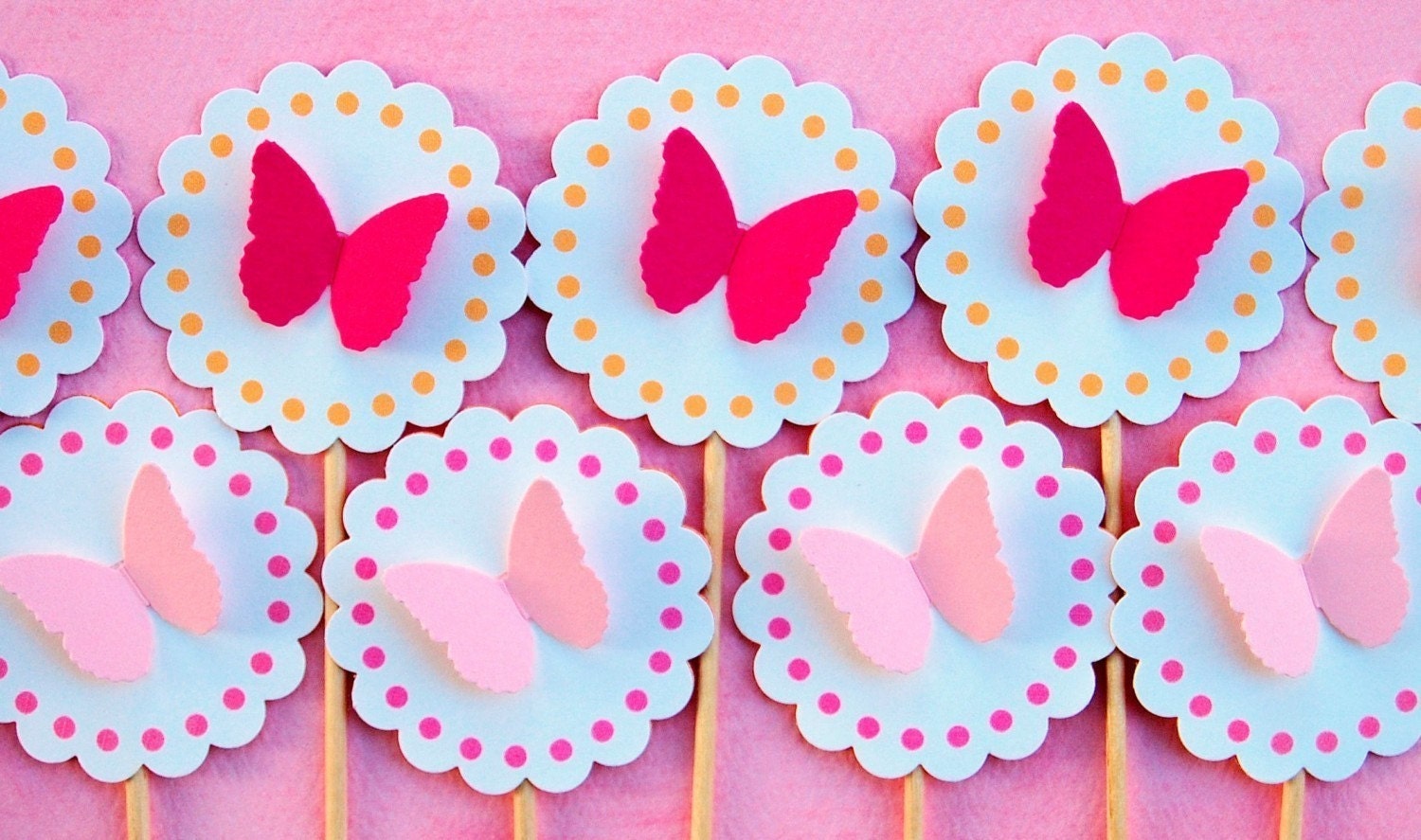 The Butterfly Collection - Cupcake Toppers from Mary Had a Little Party