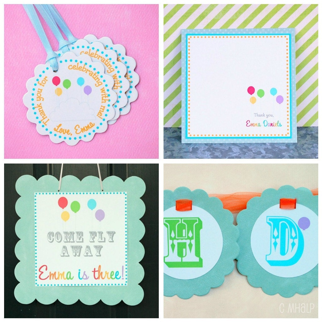 NEW The Vintage Balloon Collection - Custom Banner from Mary Had a Little Party