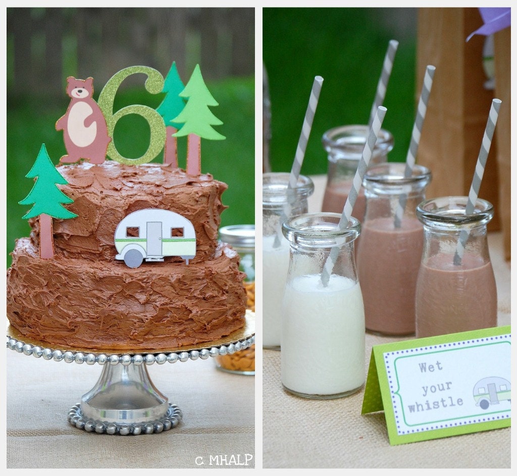 The Great CAMPOUT Collection - Custom Cake Topper Set from Mary Had a Little Party