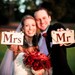 Individual Mr and Mrs Hanging Signs, Great for Sweetheart table chairs, Photo Prop, Anniversary, Rehersal Dinner, Housewarming