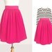 Custom skirt with side pockets in hot pink and many colors