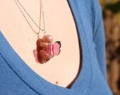 Mother's Necklace - butterfly angel sculpture - you pick colors