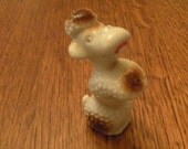 Cute Little Porcelain Poodle Figurine