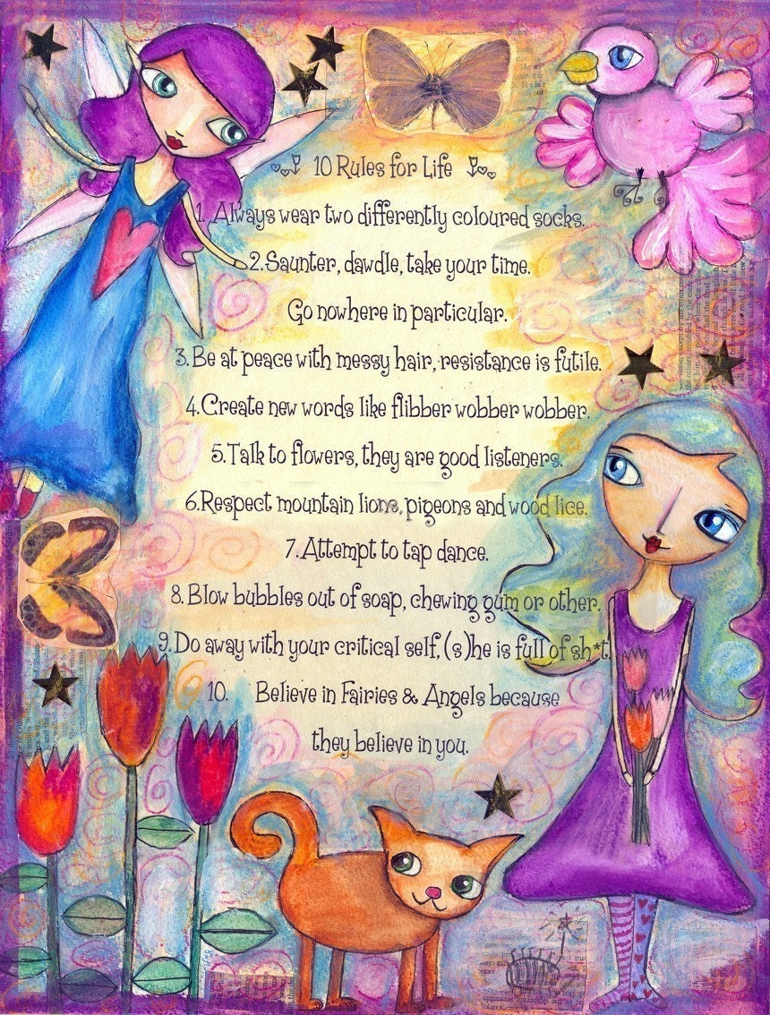 10 Rules of Life - Print